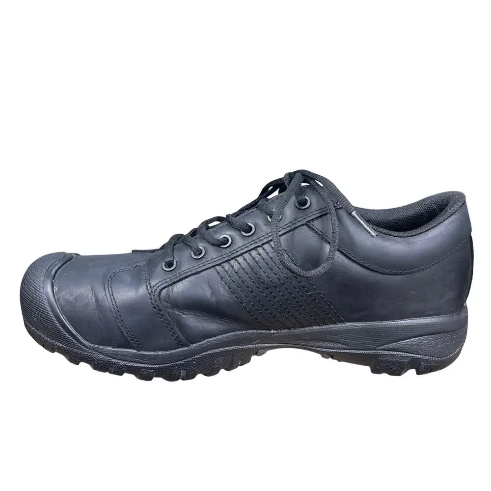 Keen Utility Black Steel Toe Slip Resistant Wide Work Shoes Size 10.5 EE